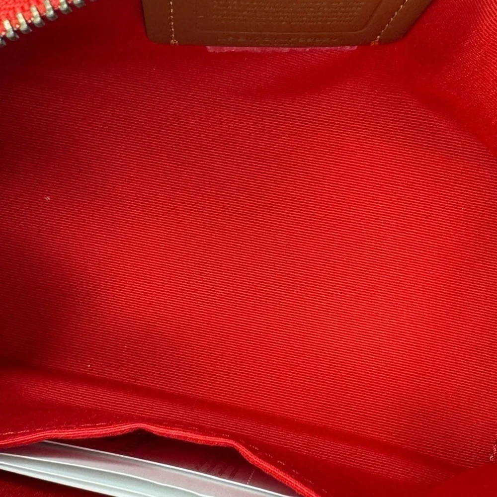 Coach Red Motorcycle Cosmetic Bag